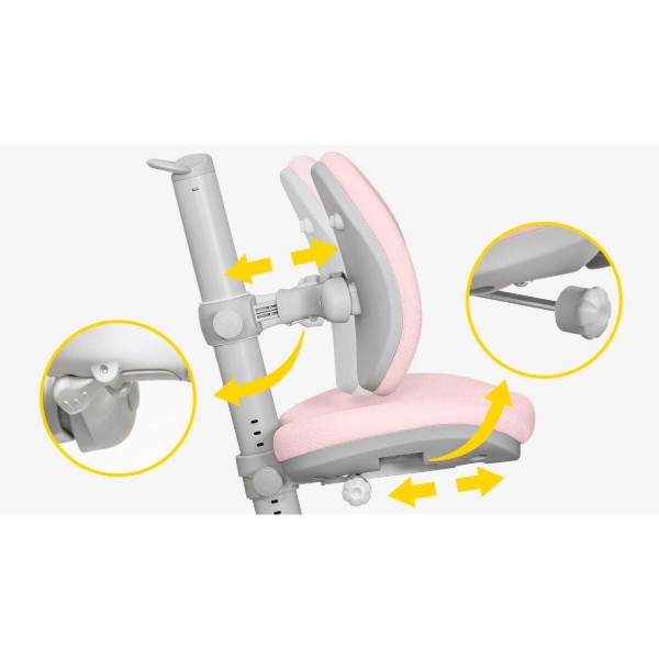 Фото - Кресло детское Mealux Ortoback Duo Base Pink (Y-510 KP Base)